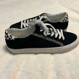 Madewell suede and calf hair sneakers size 9, good used condition